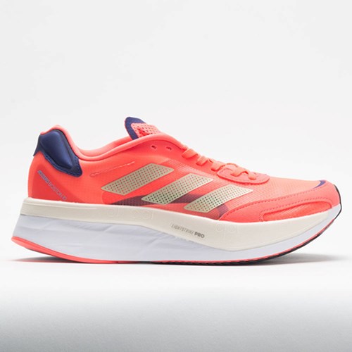 Turbo / Sandy Beige / Legacy Indigo Orthofeet adidas adizero Boston 10 Women's Running Shoes | FOGRD0548