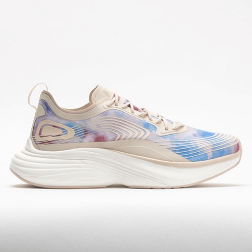 Warm Silk / Ice Blue / Tie Dye Orthofeet APL Streamline Women's Running Shoes | EPYRM2860