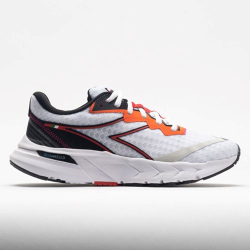 White / Black / Fiery Red Orthofeet Diadora Mythos Blushield Volo 2 Women's Running Shoes | SMXFQ8201