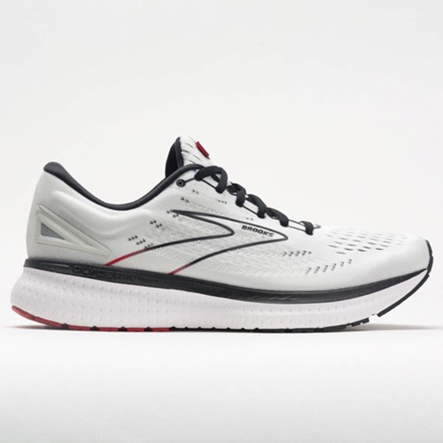 White / Black / Red Orthofeet Brooks Glycerin 19 Men's Running Shoes | IYAUW3804