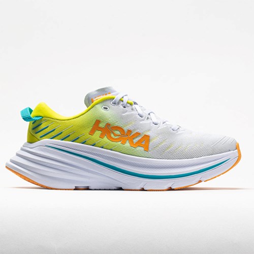 White / Evening Primrose Orthofeet Hoka One One Bondi X Men's Running Shoes | TPWUI9283