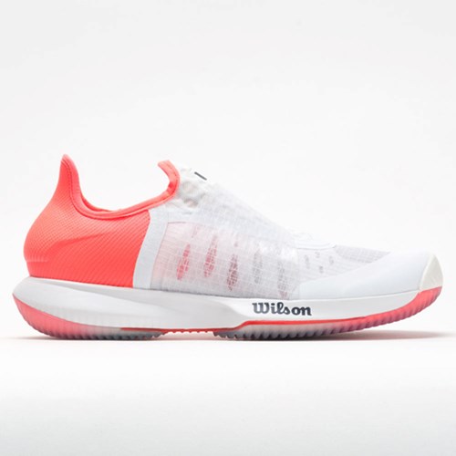 White / Fiery Coral / Soothing Sea Orthofeet Wilson Kaos Mirage Women's Tennis Shoes | UVIAX8531