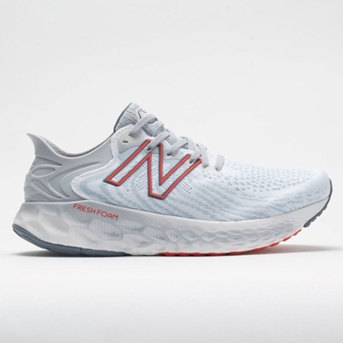 White / Ghost Pepper Orthofeet New Balance Fresh Foam 1080v11 Men's Running Shoes | APFDL4873