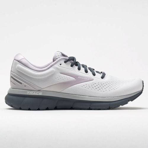 White / Gray / Ombre Blue Orthofeet Brooks Trace Women's Running Shoes | XTDMV1847