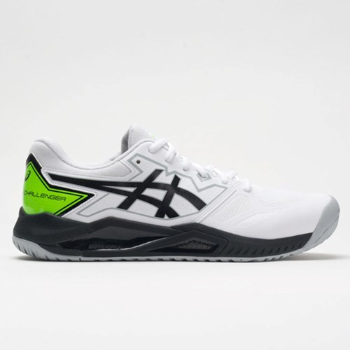 White / Green Gecko Orthofeet ASICS GEL-Challenger 13 Men's Tennis Shoes | NGQLE8695