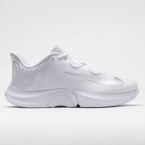 White / Metallic Silver Orthofeet Nike Air Zoom GP Turbo Women's Tennis Shoes | JSLNM1739