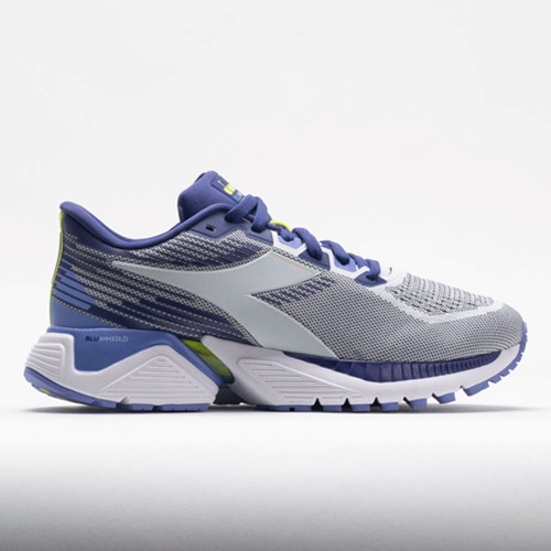 White / Navy Blue / Yellow Orthofeet Diadora Mythos Blushield Vigore Women's Running Shoes | GEQYT8461