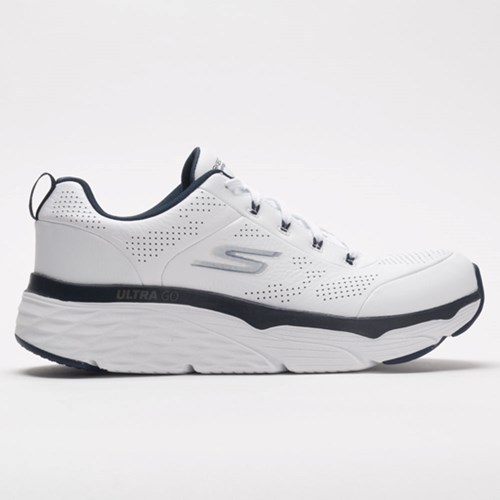 White / Navy Orthofeet Skechers Max Cushioning Elite Men's Walking Shoes | CBYDS9784