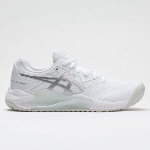 White / Pure Silver Orthofeet ASICS GEL-Challenger 13 Women's Tennis Shoes | DSVOL3856