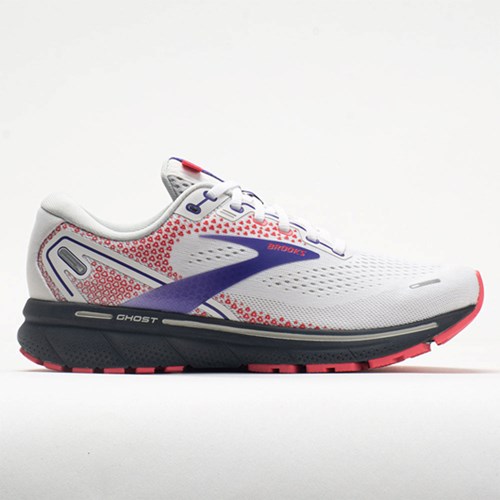 White / Purple / Coral Orthofeet Brooks Ghost 14 Women's Running Shoes | IDGEX8573