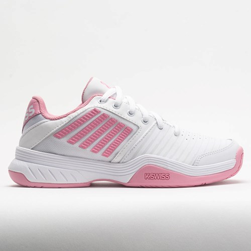 White / Sea Pink Orthofeet K-Swiss Court Express Women's Tennis Shoes | RFBJH5607