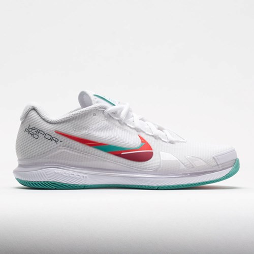 White / Washed Teal / Habanero Red Orthofeet Nike Air Zoom Vapor Pro Women's Tennis Shoes | ZJMXK1035