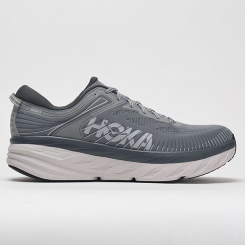 Wild Dove / Dark Shadow Orthofeet Hoka One One Bondi 7 Men's Running Shoes | LKIJA8567