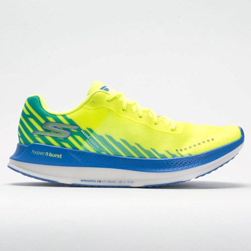 Yellow / Blue Orthofeet Skechers GOrun Razor Excess Men's Running Shoes | EXZDA4763